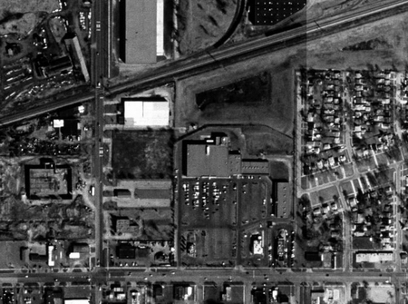 Ecorse Drive-In Theatre - Aerial - Photo From Terraserver (newer photo)